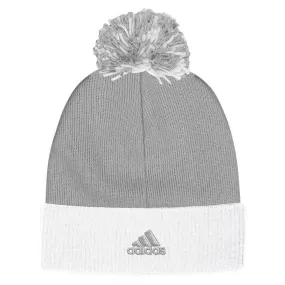 adidas Athletic Grey Cuffed Pom Beanie