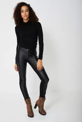 Faux Leather Trousers Ex-Branded