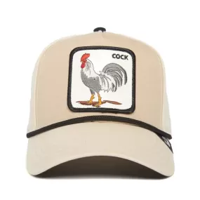 Goorin Bros Rooster 100 {Cock} Trucker Hat (Cream)