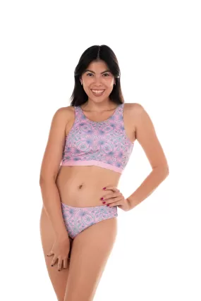 Juno High Neck Swim and Sport Top - Reversible